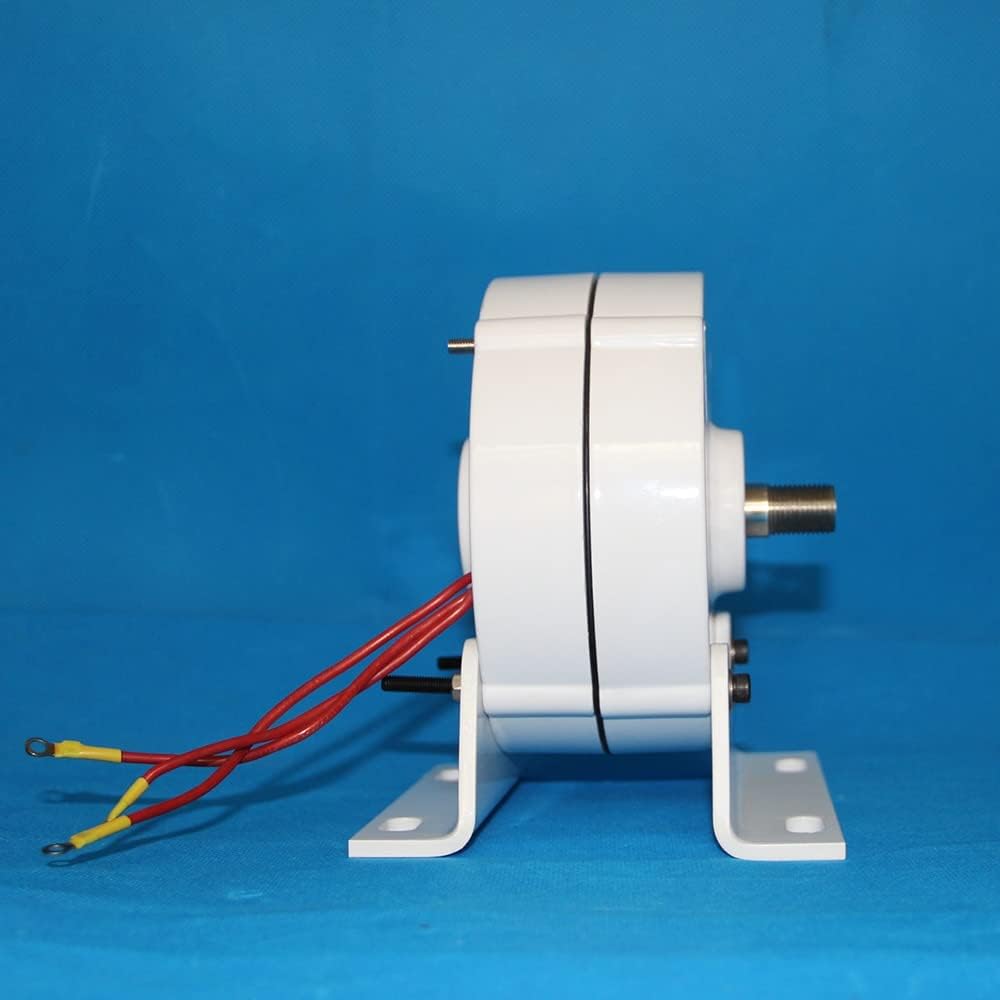 Wind Turbine Generator, New Energy Low Speed 100w 200w 12V 24V Gearless Permanent Magnet Generator Use for Wind Turbine Water Turbine DIY,Generator Motor(Without Base,24V_200W)