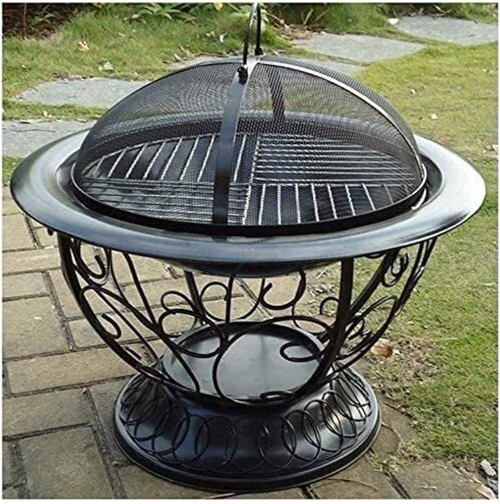 Fire Pits Outdoor Wood Burning 22 Inch Outdoor Round Fire Pit -rd Patio Garden Stove Bonfire Wood Burning Firepit