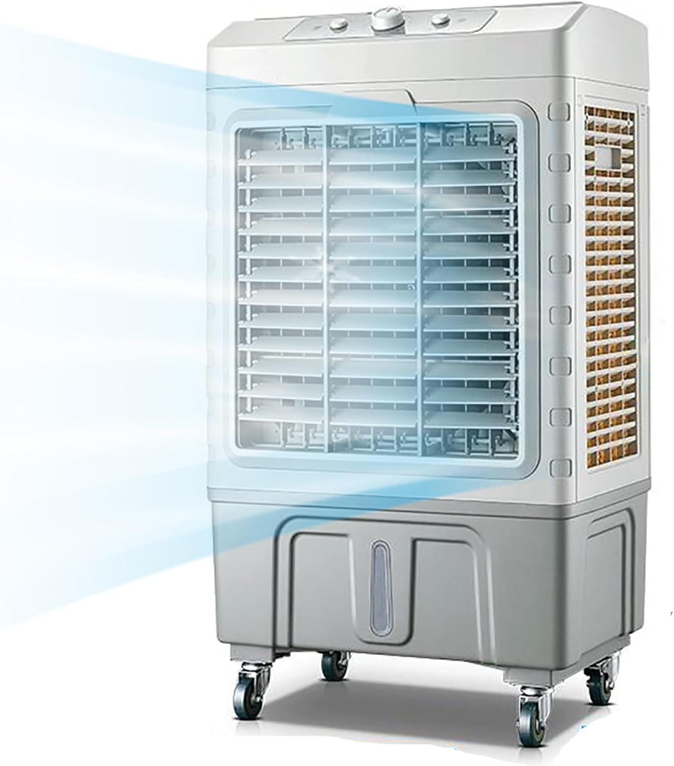 Portable Air Cooler, 3 In 1 Evaporative Air Conditioner with 80L Large Capacity Water Tank, Oscillating Louvres, Lightweight, Low Noise, 3 Wind Speeds for Outdoor Indoor Use (Size : 80L)