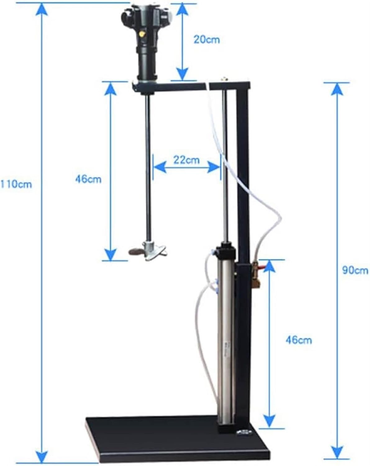 5 Gallon/20L Automatic Lift Paint Stirrer,Pneumatic Paint Mixer,Desktop Vertical Air Agitator,Ink Mixing Stirring Machine for Industrial Paint Mixing,Dye Mixing,Hydrosol Mixing