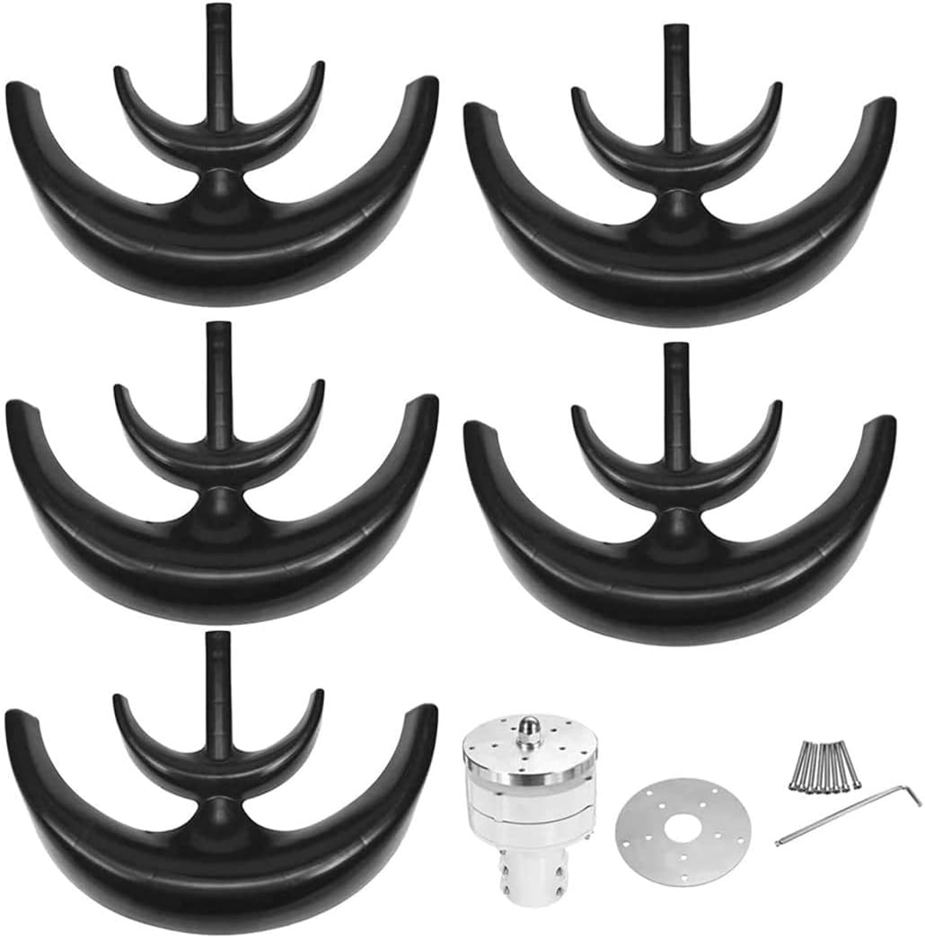 LiuSj JUnSt 12000W Windmill Turbines Generator Kit, Small Wind Turbine 5 Blade Wind Industrial Machinery Equipment for Marine Home Charging