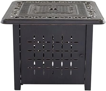 Aluminum Square Firepit Table