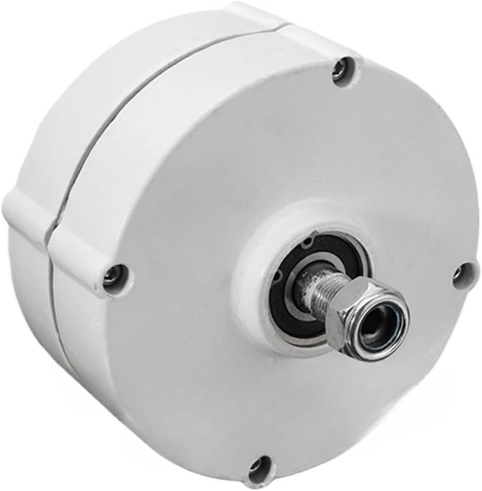 Generators 10000W 10KW Low Speed 12V24V48V 3 Phase Gearless Permanent Magnet AC Alternators for Wind Water Turbine for Home Use(Without Base,Single Shaft_48V)