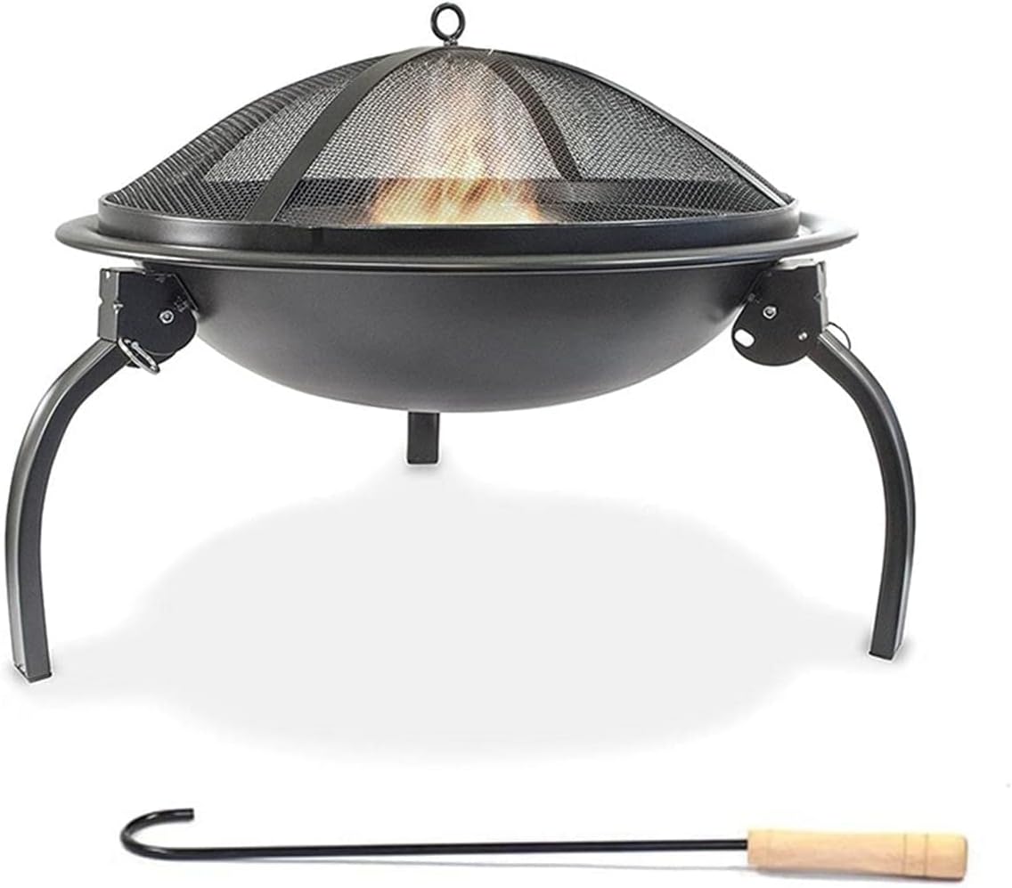 Outdoor Party BBQ Fire Pit with Stick Winter Heating Furnace Charcoal Fireplace Brazier Burning Stove BBQ Grill for Backyard Garden Patio Camping