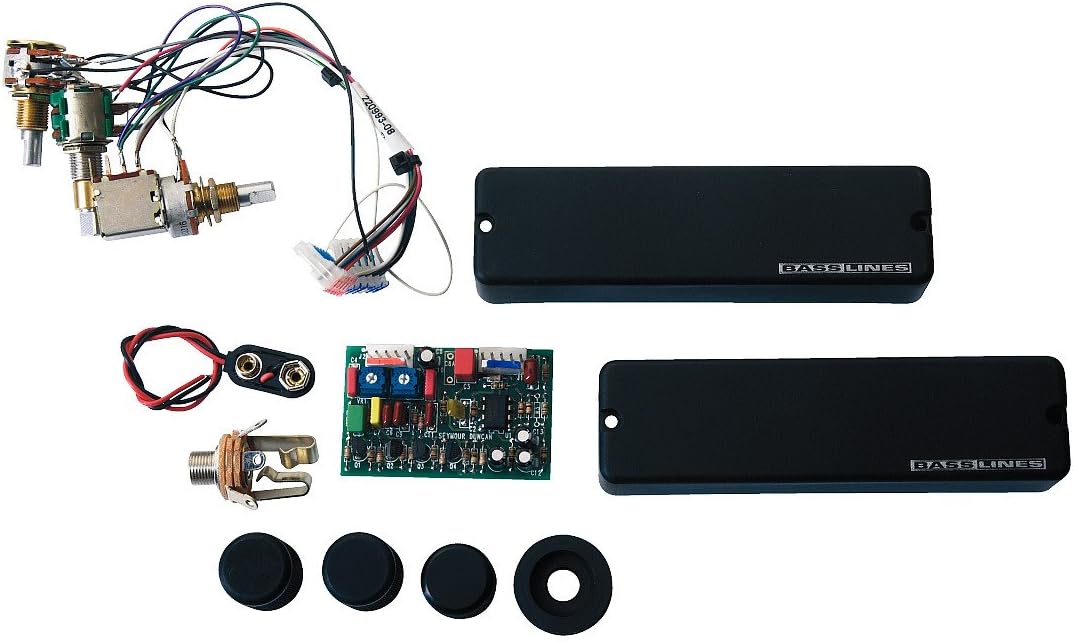 Seymour Duncan ASB-2ASB Steve Bailey Active Soabpar, Bass Pickup Set, Phase II/Bartolini Size, 6-String, with 2-Band Electronics