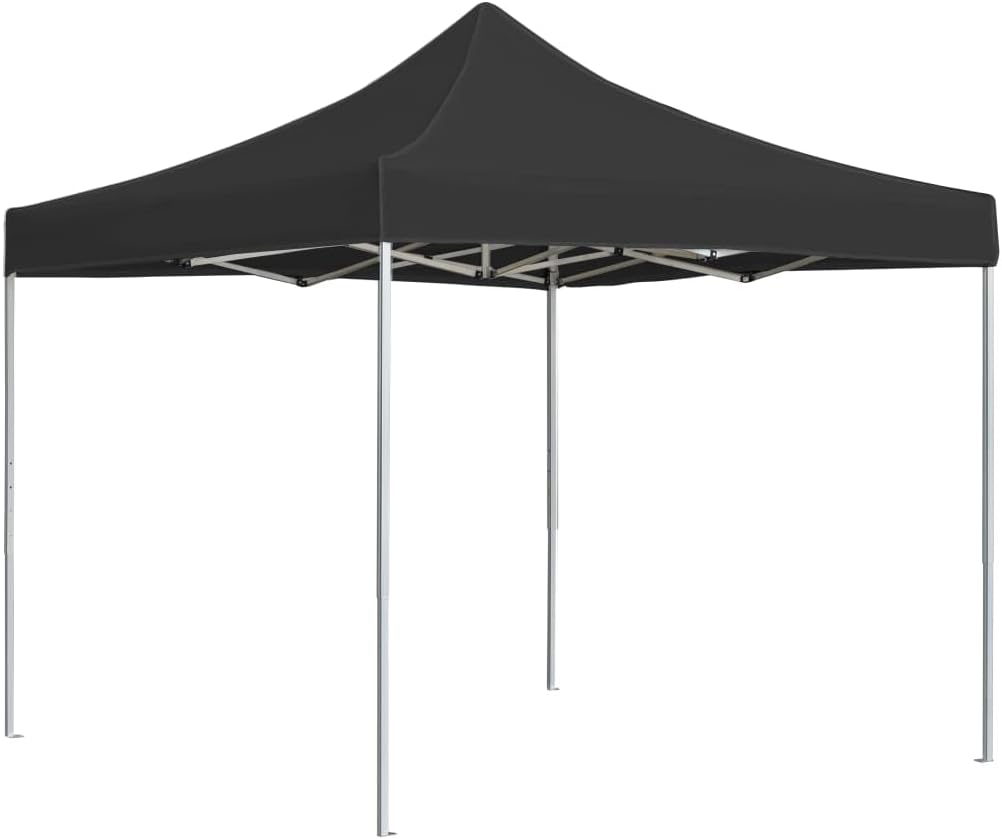 Professional Folding Party Tent Aluminum 9.8'x9.8' Anthracite,Professional Party Tent Durable Sunshade Shelter for Outdoor Events Outdoor Structures, Outdoor Canopies, Gazebos