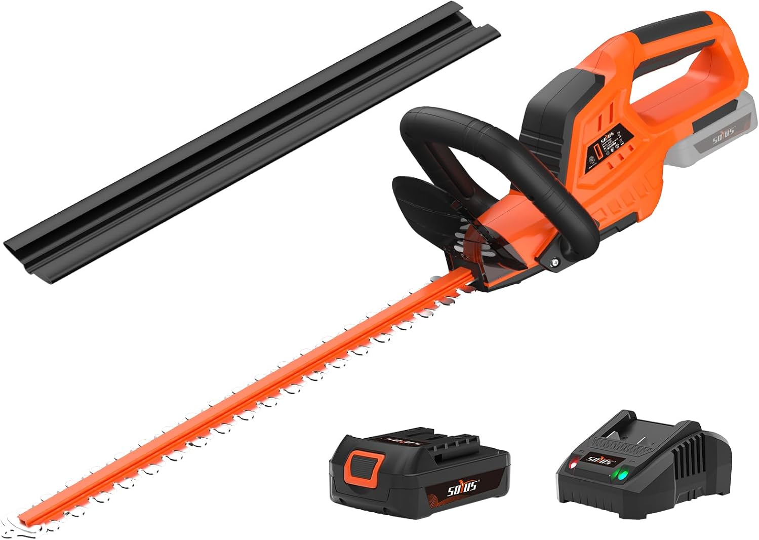 SOYUS Hedge Trimmer Cordless, 20V Electric Hedge Trimmers with 22 Inch Dual Action Blades and 3/4