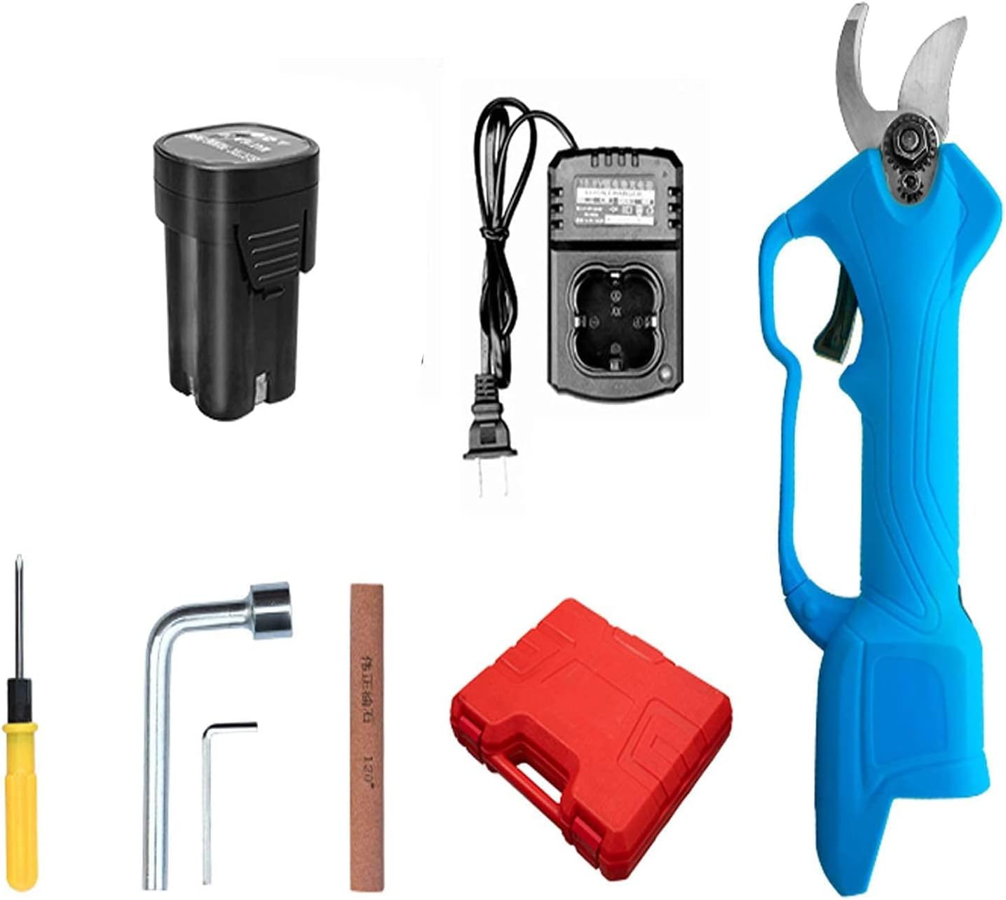 Electric Shears, Cordless Electric Pruner Rechargeable Battery, 28mm Cutting Diameter Electric Pruning Shears