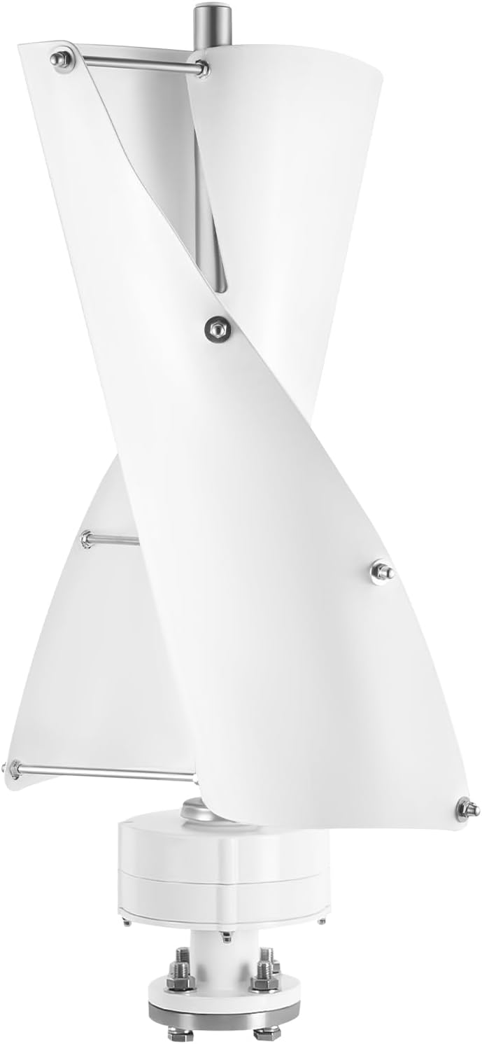 Wind Generator, 12V 500W Vertical Wind Turbine Generator Vertical Axis Wind Turbine Vertical Wind Generators Kit Wind Power Generators w/Controller for Home, Business, Ships