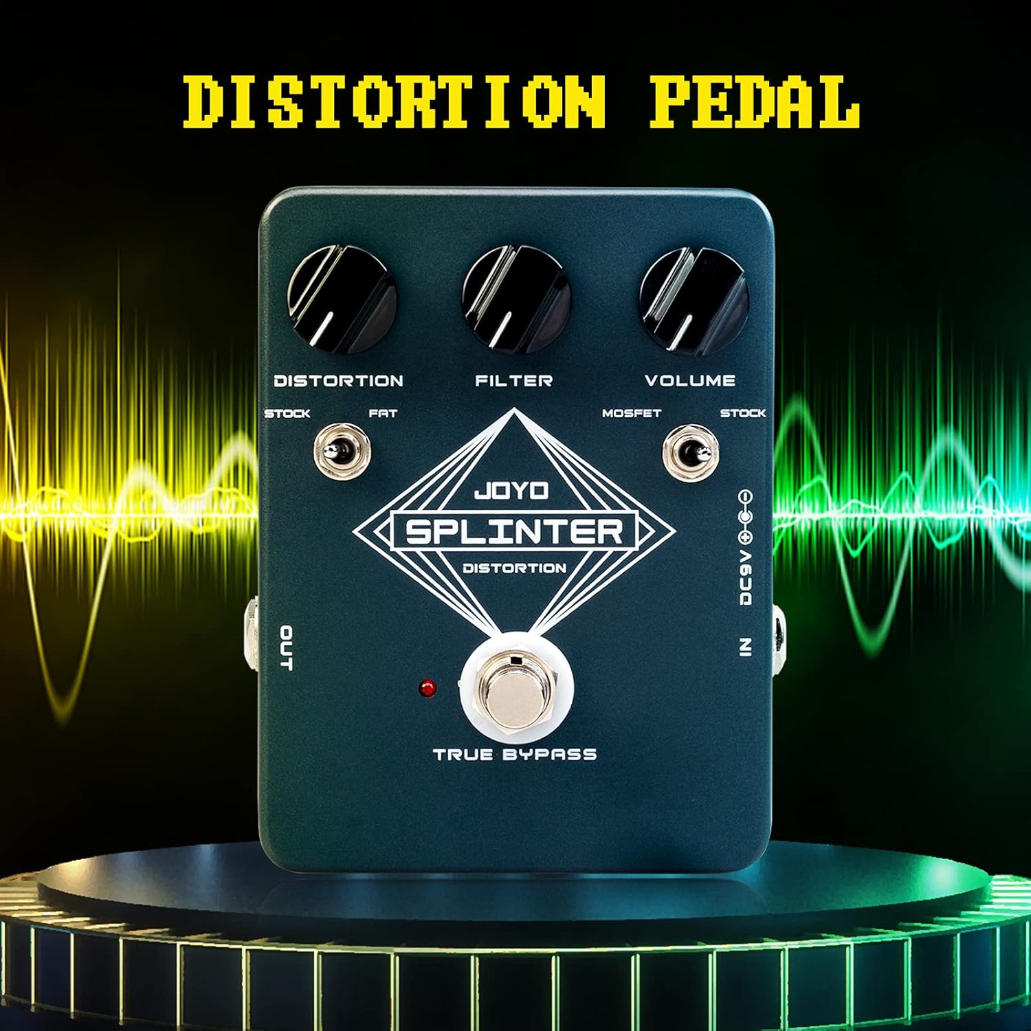 JOYO R-26 Bass Overdrive Amp Simulator Pedal and JF-21 Distortion Guitar Effect Pedal