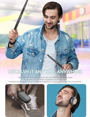 Generic Pocket Drum, Electric Drum Set, Virtual Drum Kit Portable Virtual Reality Drum Set Electronic Drum Set for Beginners Children Adults, Generic16wgz5padb