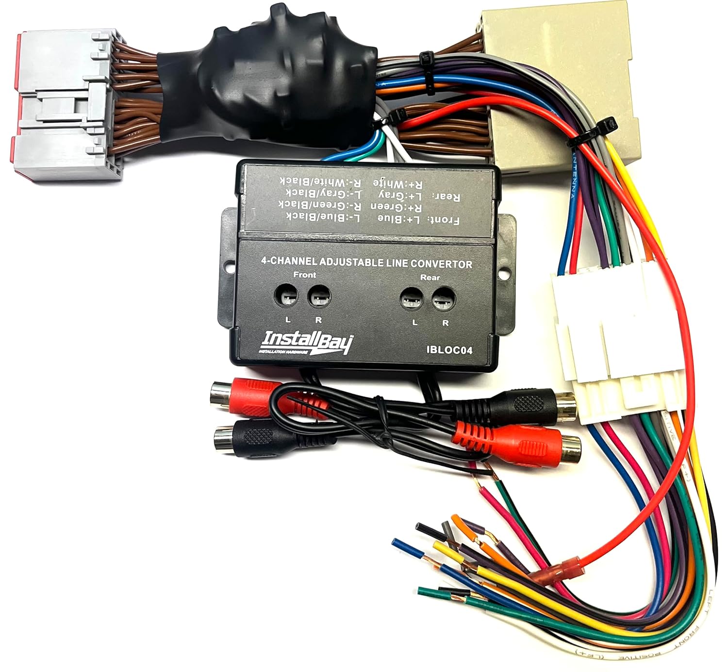 4 Channel Add an Amp Amplifier Adapter to Factory Car Stereo Radio- Made for Some Ford Lincoln Mercury: 2004-2012 F-150, 2004-2014 Mustang +More -No Factory External Amp