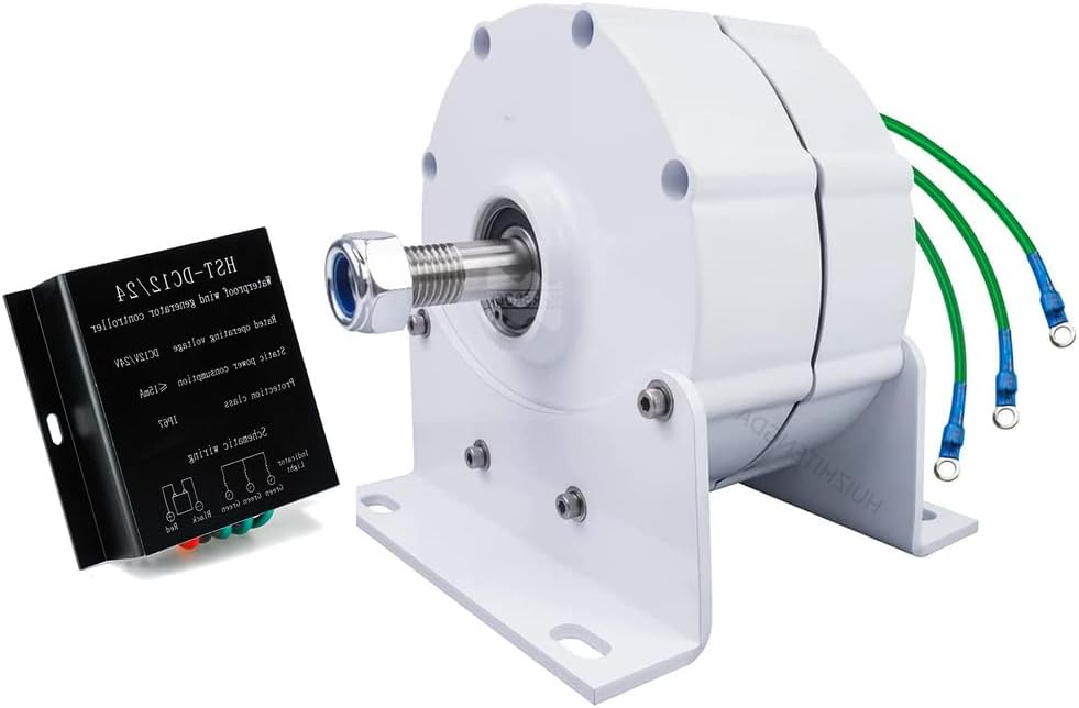 48v, 12000W 750 Rpm Gearless Permanent Magnet Generator,with Controller 12V/24V/48V/220V Low Speed AC Alternator Generators with Base Use for Wind Turbine