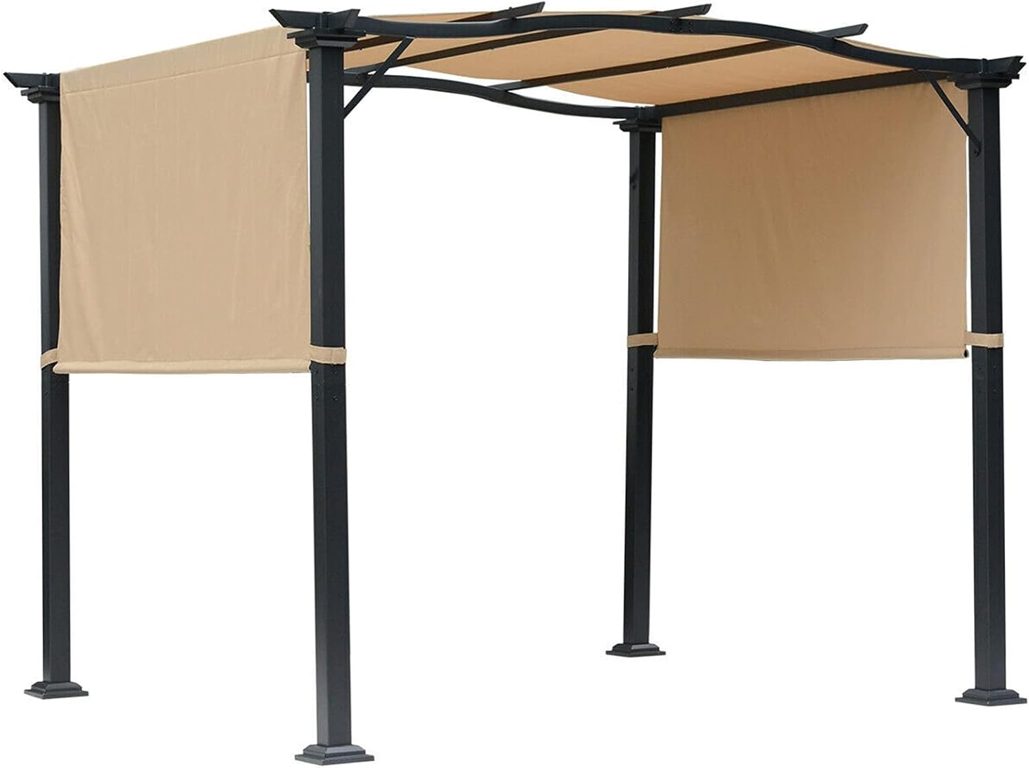 GXP Shade Awning 16.5ft Steel Frame Fabric Outdoor Gazebo Retractable Canopy