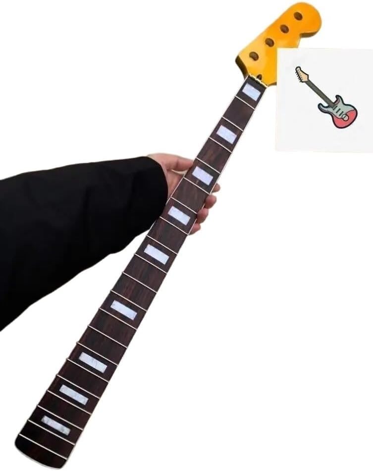 20Frets Classic JAZZ BASS Electric Guitar Neck Rosewood Fingerboard Canada Maple Durable Replacement For DIY&upgrade