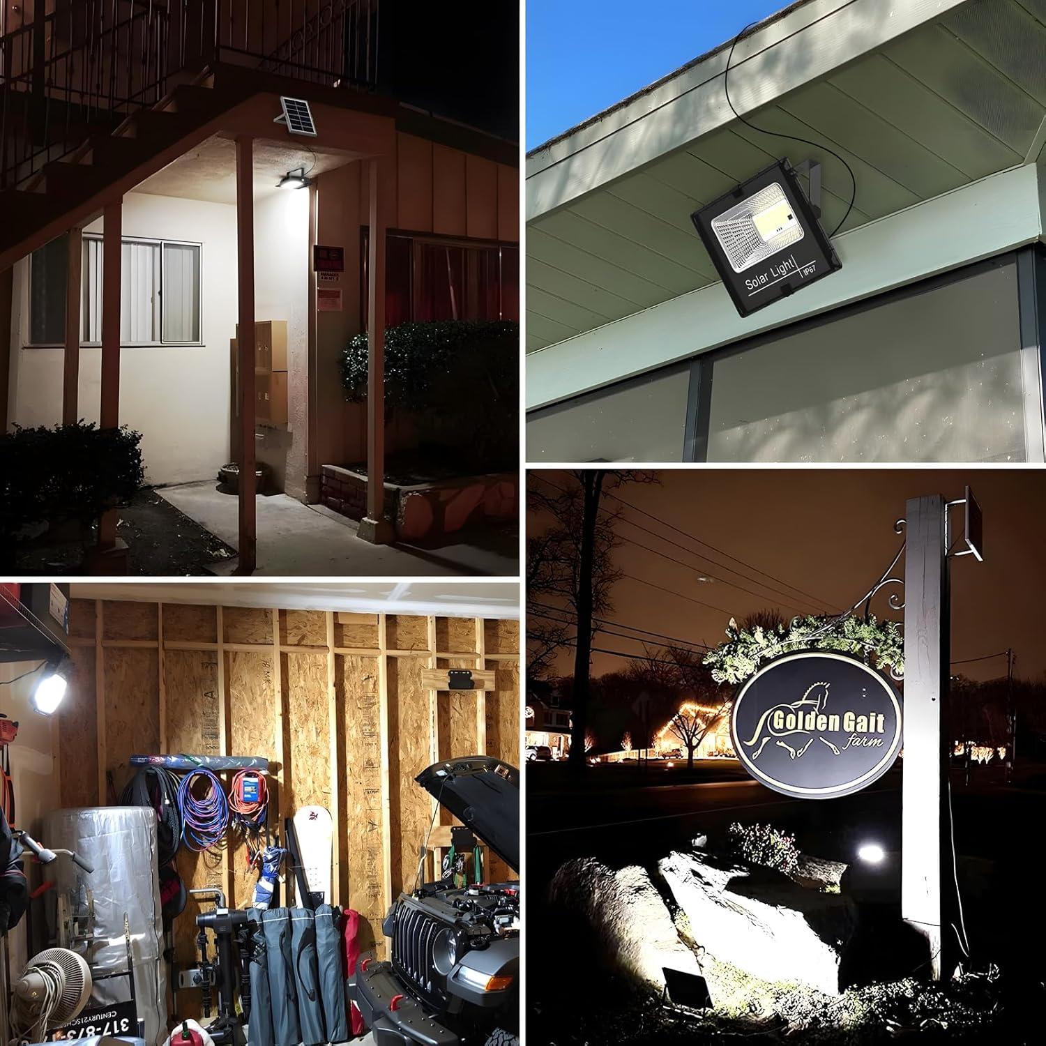 DuBom 100W-800W Solar Flood Light Outdoor Remote, 6000K Bright LED, IP67 Waterproof Solar Power Security Light Auto On/Off Dusk to Dawn for Yard, Gazebo, Shed, Barn, Porch, Patio, Garage, Garden,400w