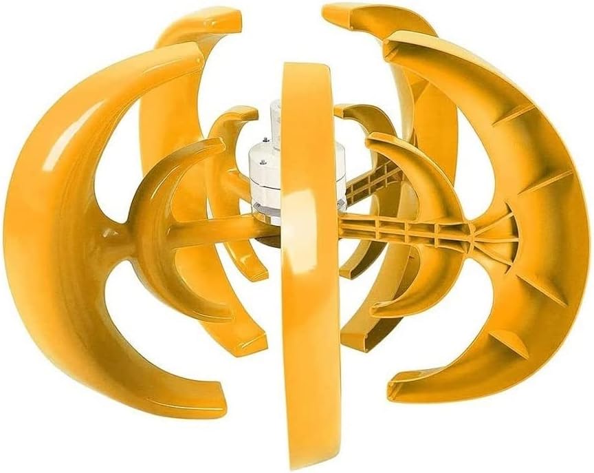 12V 24V 48V Wind Turbine Generator with Controller, Vertical Axis Windmill Generator, 5 Blades Free Energy Generator for Home Farm Street Lamps