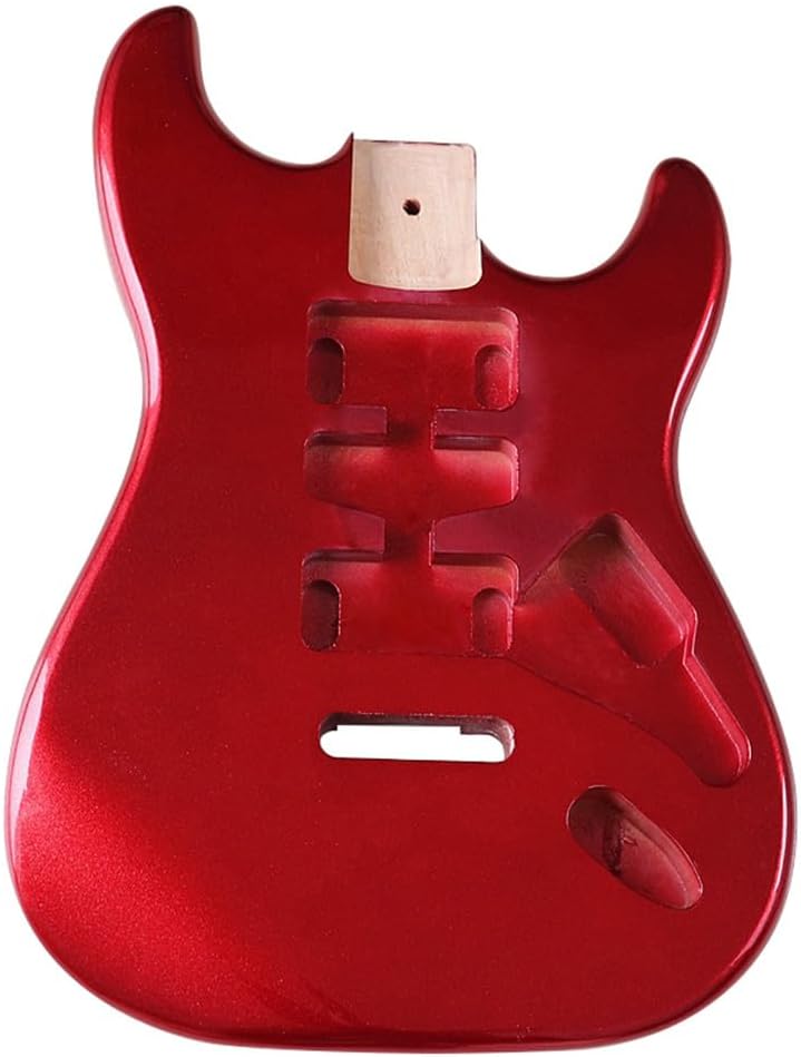Electric Guitar Body for Fender ST Strat Guitar Accessory DIY Poplar Red HSH Guitar Body