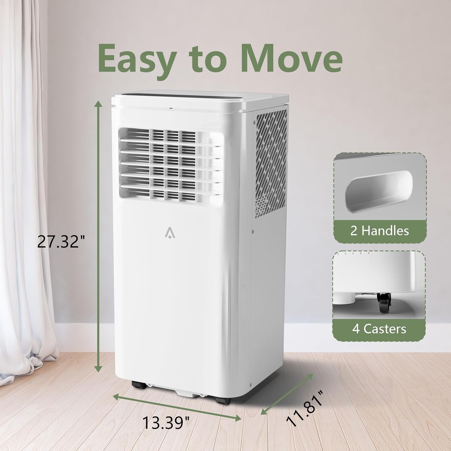 10000 BTU Portable Air Conditioners, Air Conditioner for Room Cools Up to 450 Sq.Ft with 24H Timer, Remote Control, Dehumidifier, 3-IN-1 AC Unit with Window Kit for Bedroom, Indoor Rooms, Home Office