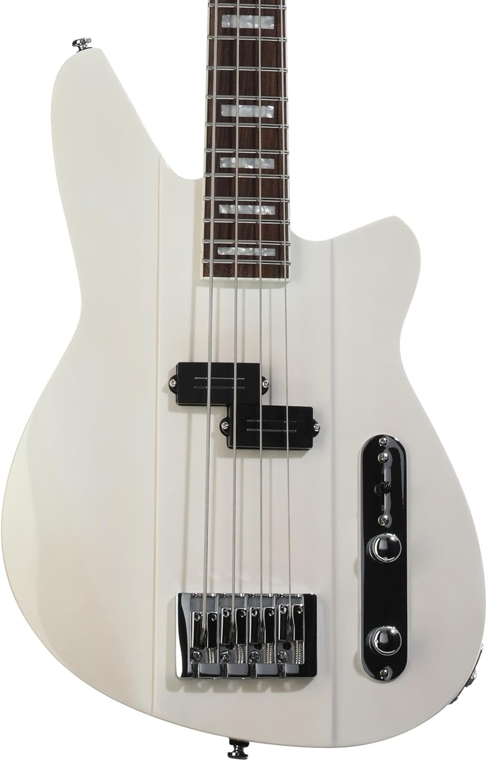 Reverend Sentinel Electric Bass Guitar - Transparent White