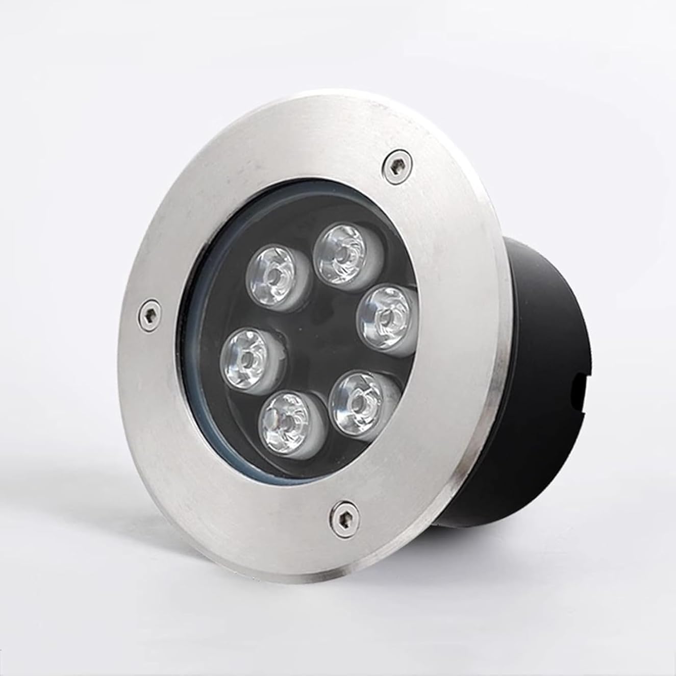 Ground Landscape Lights - LED Ring Fountain Light - 85-245v Pool Underwater Lighting, IP68 Waterproof Submersible Underwater Landscape Spotlight, for Garden Fountain Pool(Cold White,24W(85-245v))