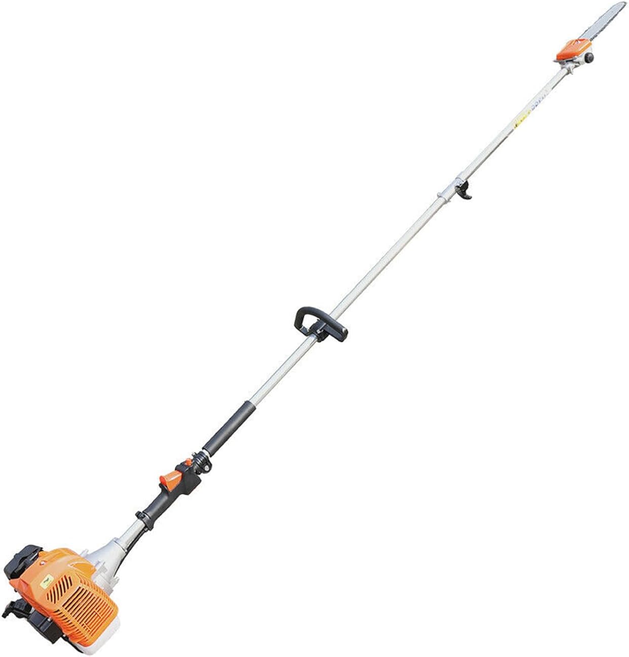 Gas-Powered Chain Pole Saw, 3-HP 52CC 2-Stroke Gasoline Engine Tree Trimmer Pole with Single Cylinder, Air-cooled, Aluminum Alloy Pole Saw 9500r/min High Branch Saw with Fuel Tank