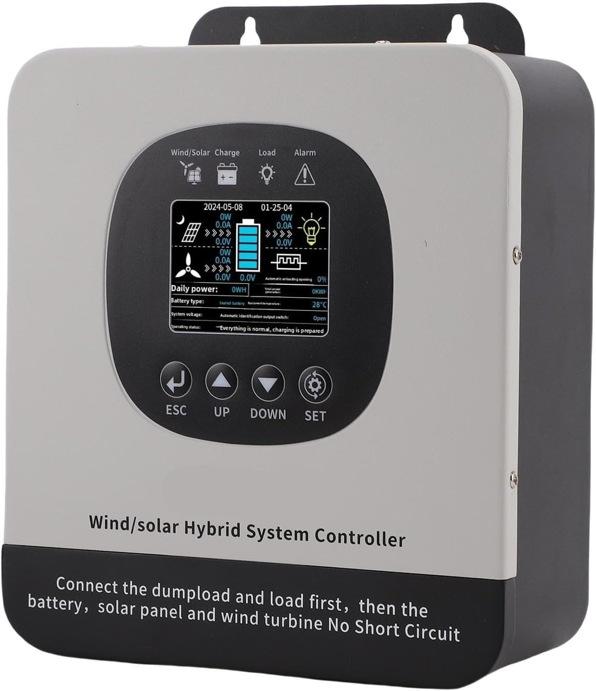 Generic Wind Solar Hybrid Charge Controller Efficient MPPT Technology for Home Boat Street Lamp Use Metal