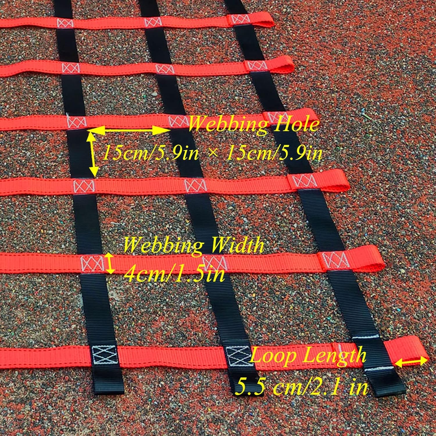 Climbing Cargo Net,Outdoor Playground Swing,Kids Ninja Obstacle Course Swingset Accessories for Adults Playground Webbing Net Heavy Duty Hammock Nets Climb Indoor,for Climbing Wall