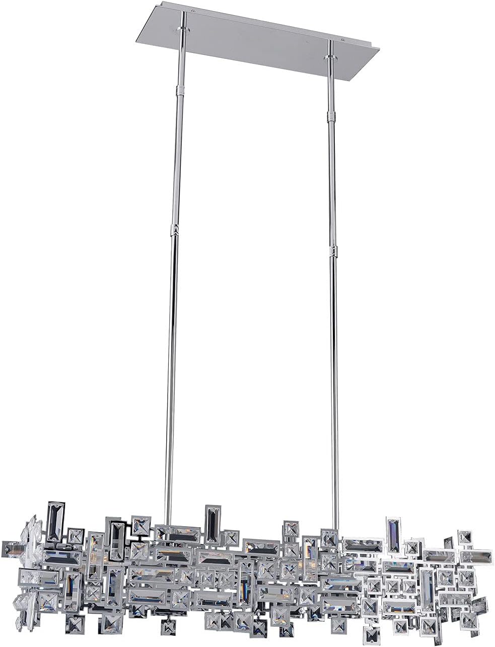 Allegri 11198-010-FR001 Vermeer 6-Light Island with Chrome