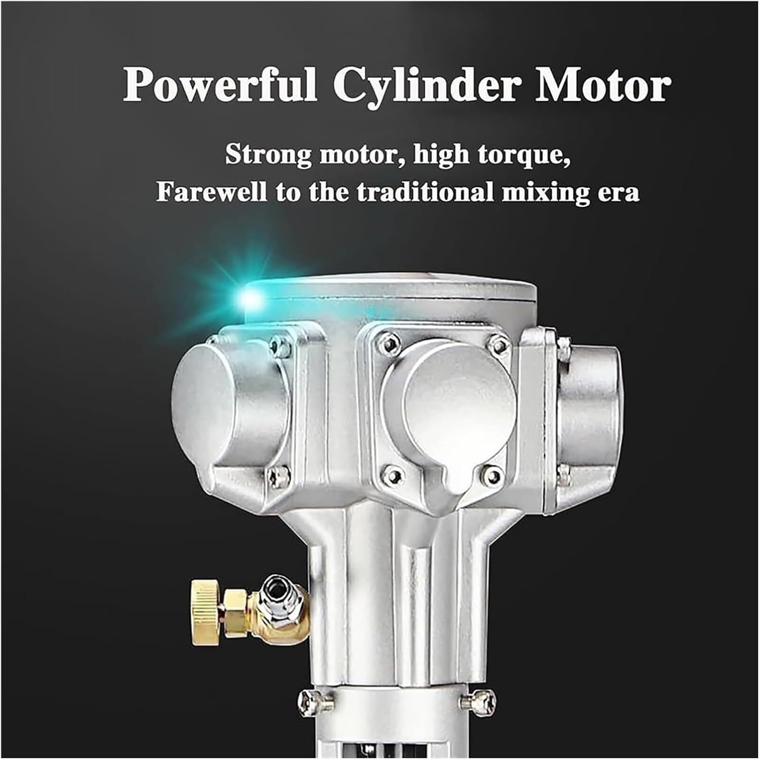 Automatic Lifting Mixer Pneumatic Paint Mixer Machine Desktop Vertical Air Agitator Ink Mixing for Mixing Feed Plaster Paint