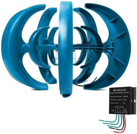 12V Home Wind Turbine Kit - Horizontal DIY Generator with Blades & Controller - Vertical Axis Wind Power System, Three-Phase Permanent Magnet for Renewable Energy Solutions