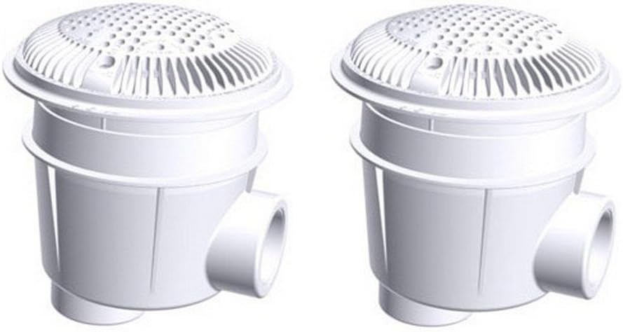 Hayward WG1053AVPAK2 1-1/2-Inch White Dual Suction Outlet for Concrete Pools