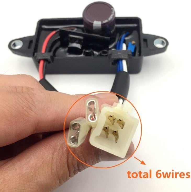 2kw 2.5kw 3kw Gasoline Generator AVR 250v/220uf Single Phase 6 Wire for GX160 168F Gas Genset