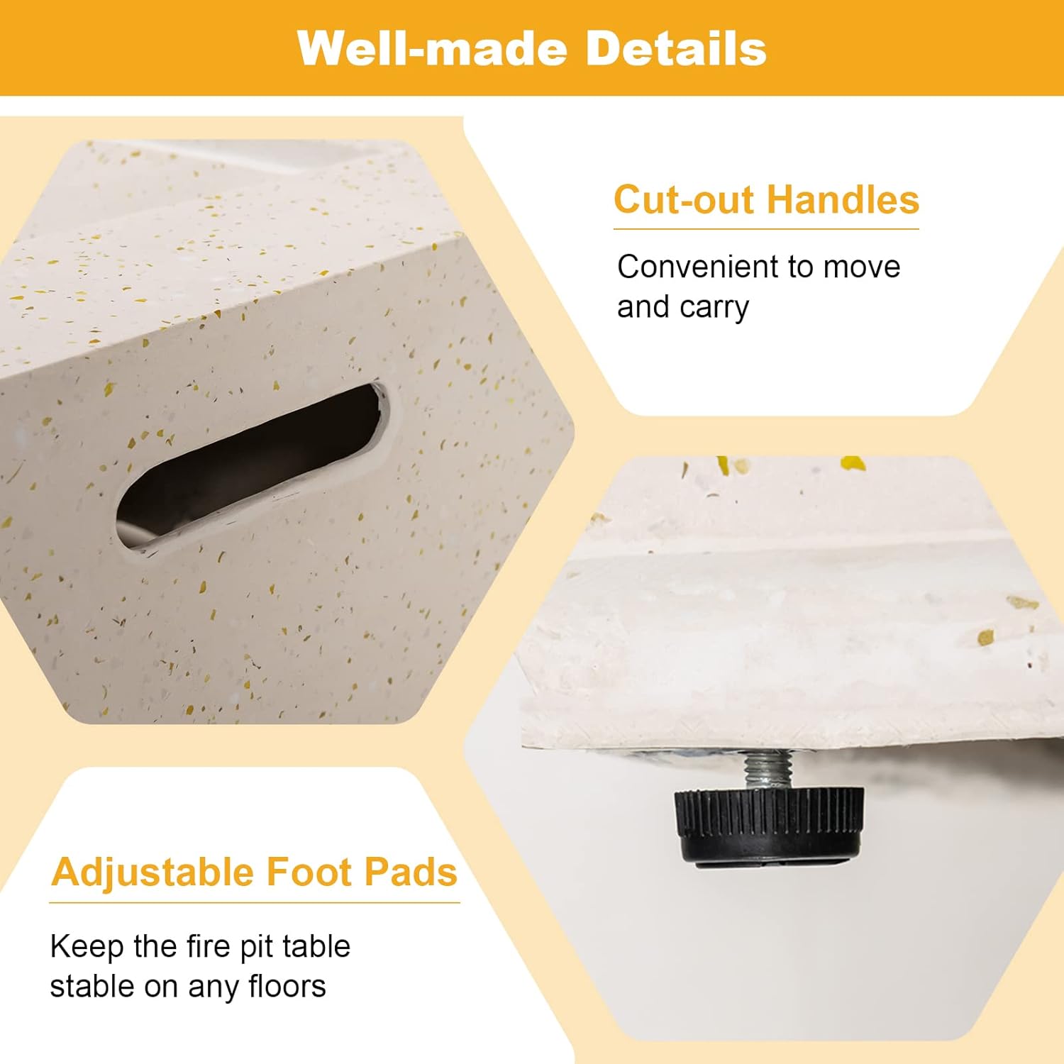 Tangkula 50,000 BTU Outdoor Fire Pit Table, 42