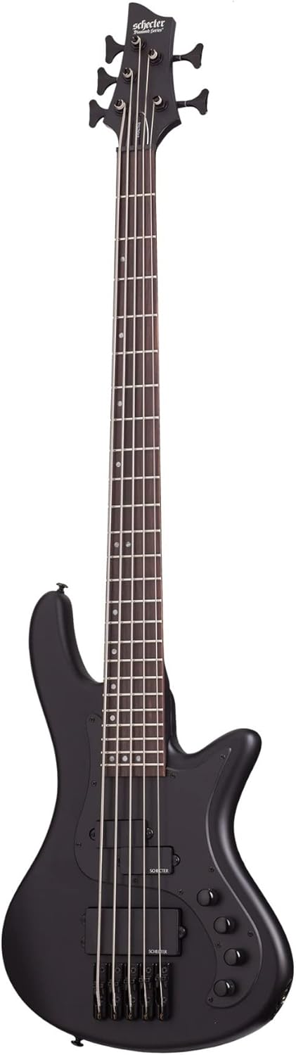 Schecter Stiletto Stealth - Satin Black, 5-String