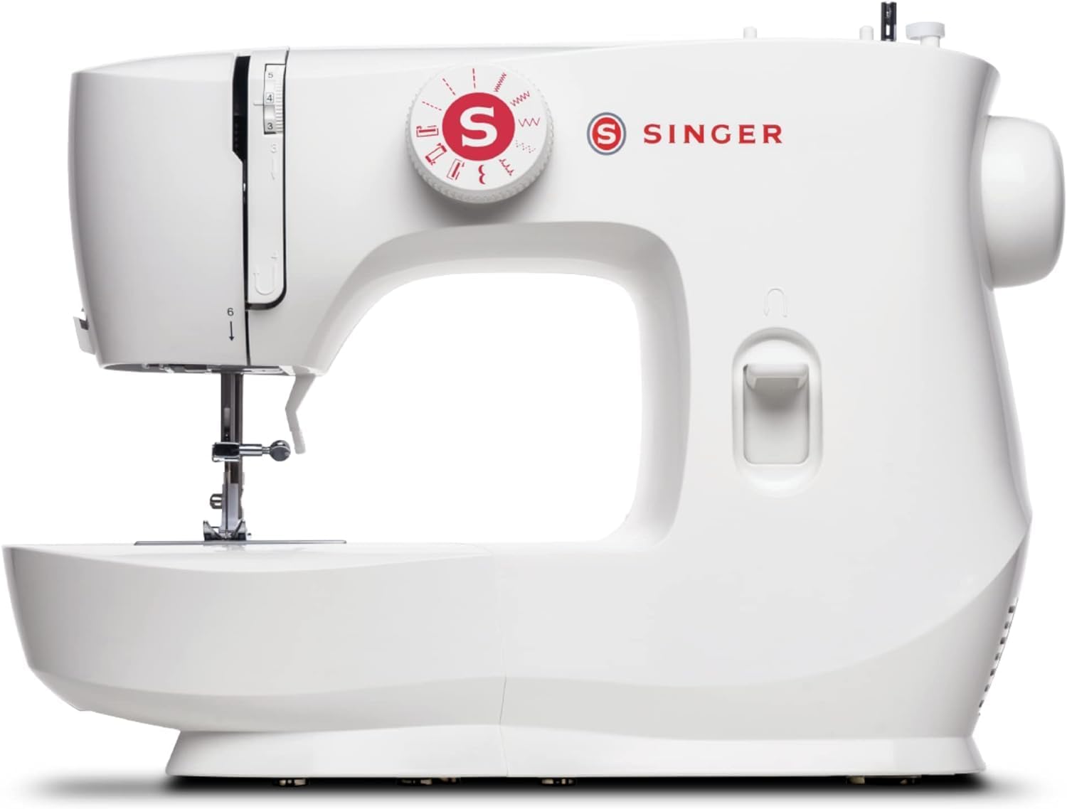 SINGER | MX60 Sewing Machine With Accessory Kit & Foot Pedal - 57 Stitch Applications - Simple & Great for Beginners + SINGER Home Decor Presser Feet Kit
