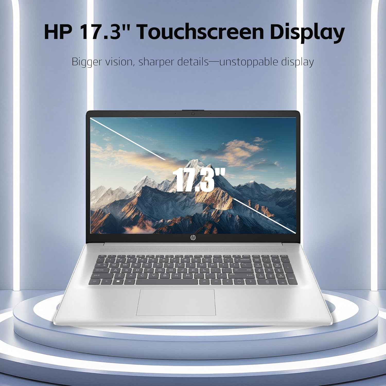 HP 17 Laptop, 17.3'' Touchscreen Display, Intel Quad-Core N200 Processor, 16GB RAM, 512GB SSD+128GB SSD, Webcam, Number Keypad, Windows 11 Home, Fatcayes Accessory, Warm Gold (Renewed)