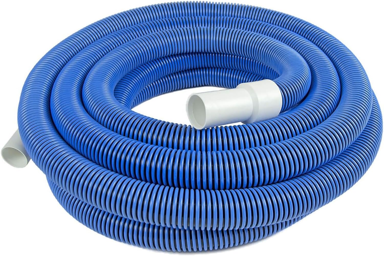 UIRWAY Manual Pool Vacuum Hose, 30 Ft x 1-1/2 Inch for Inground & Above Ground Pools, Kink-Free Heavy Duty Pool Cleaner Hose with Swivel Cuff, Not for Automatic Cleaners