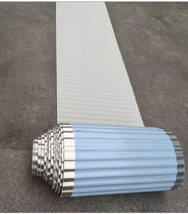 Stainless Steel Sound-Absorbing Canopy Panel 60/70/80cm - Corrugated Soundproof Roof Sheet for Rain Noise Reduction & Window Protection (1400x60cm) - Durable & Effective Sound Insulation