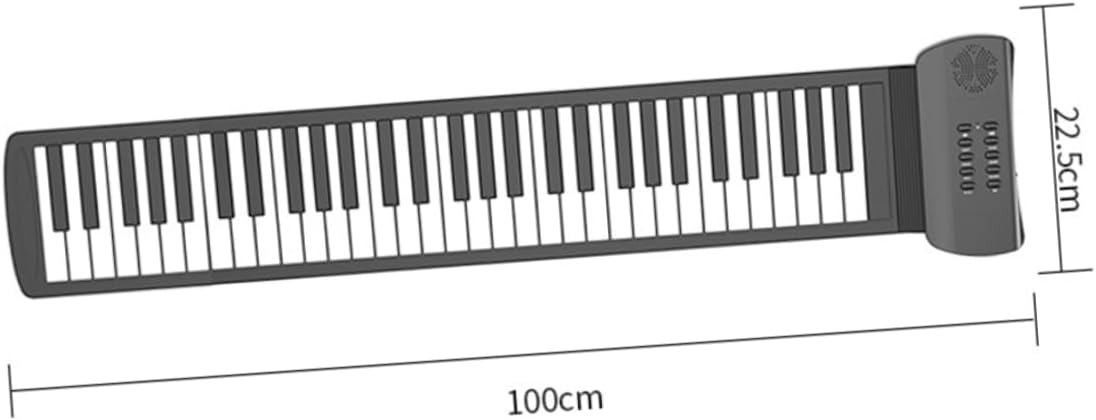 Silicone Roll-up Piano Electronic 61-key Boys and Girls Piano Keyboard Portable for Boys and Girls