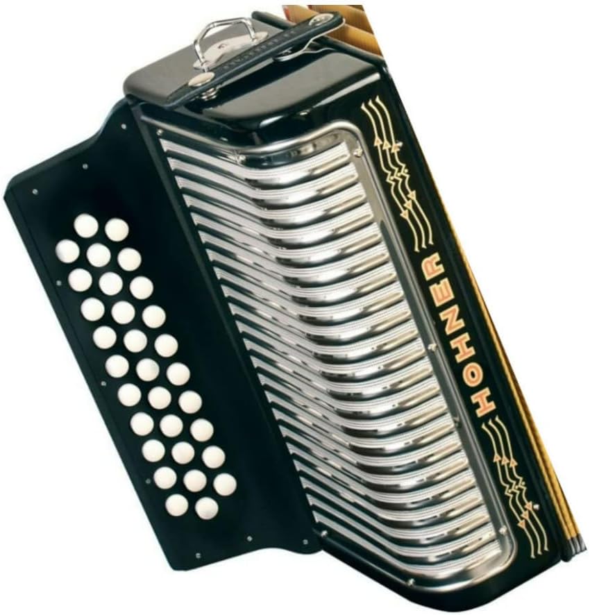 Hohner 3523FB Corona II Classic Accordion (FBEb Keys, Jet Black)