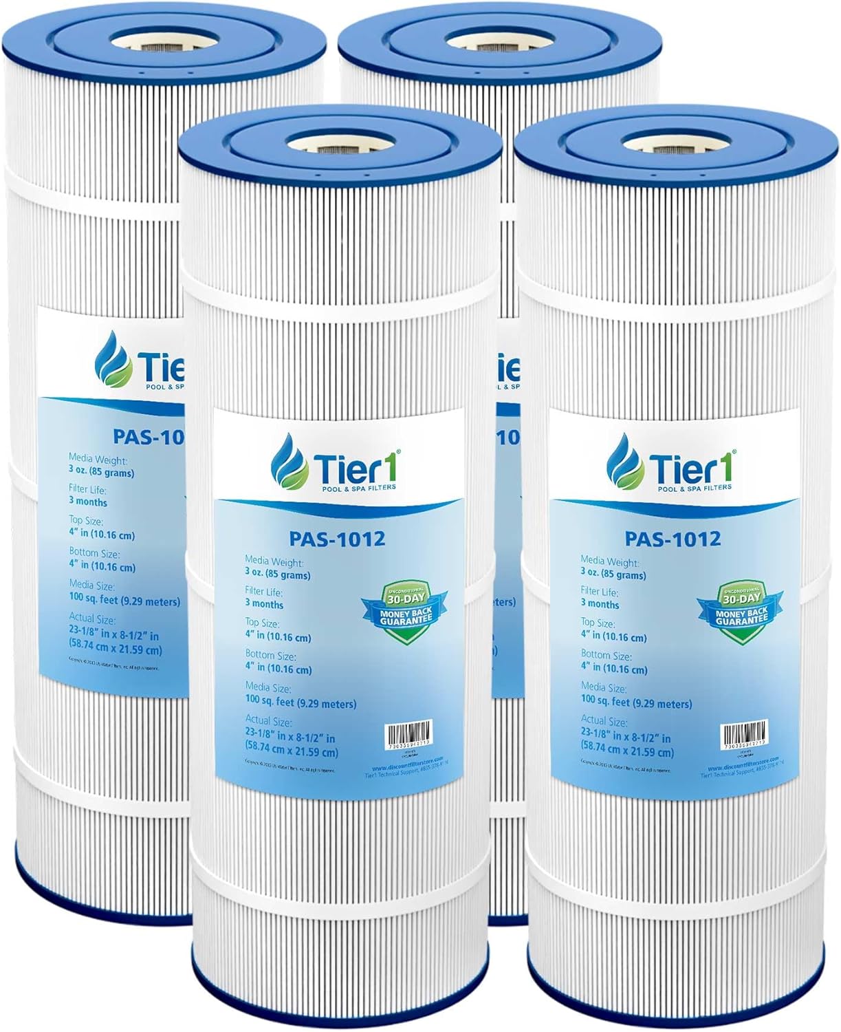 Tier1 Replacement for Hayward Pool Filter Cartridge C1100 – 2 Pack | Compatible with CX1100RE, Pleatco PA100, Unicel C-8610 | 23-5/16