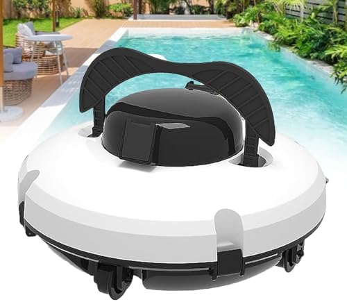 Smart Robotic Pool Cleaner with Dual Scrapers | Vortex Suction for Efficient Debris Removal | Perfect for Home and Commercial Pools