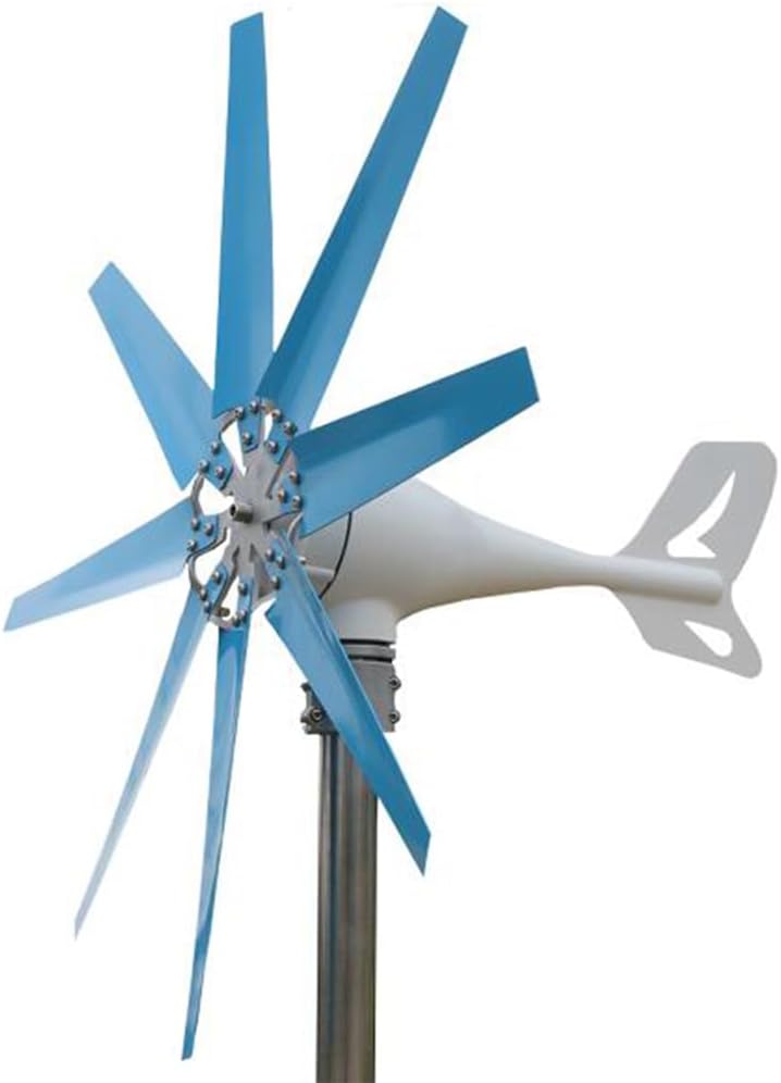 14000W 8 Blades Wind Turbine Generator Kit with Charge Controller Windmill Power Wind Power Generator for Marine RV Home(12V 24V 48V 220V)