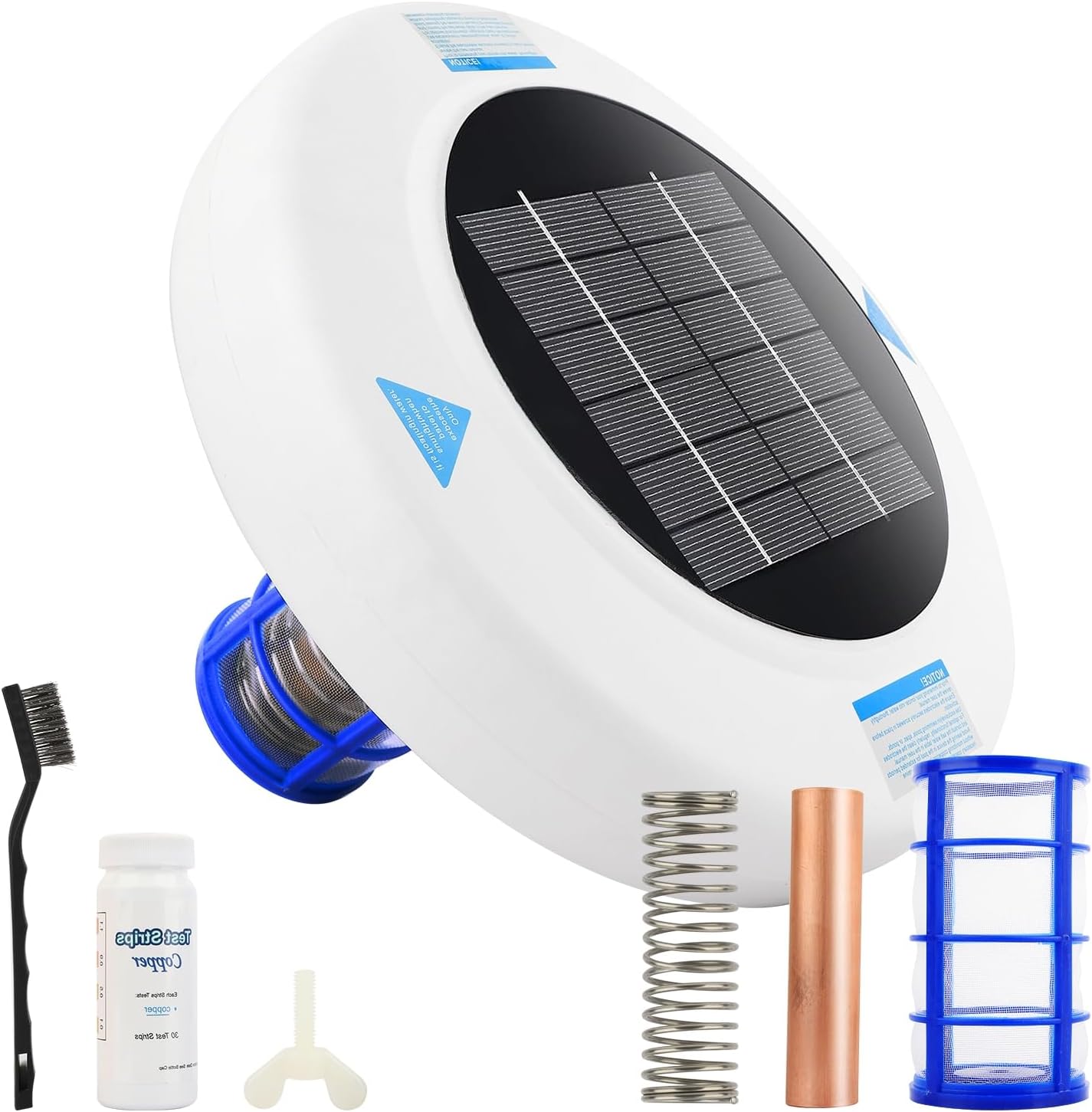 Floating Pool Cleaner with Oversized Solar Panel - No Batteries Required