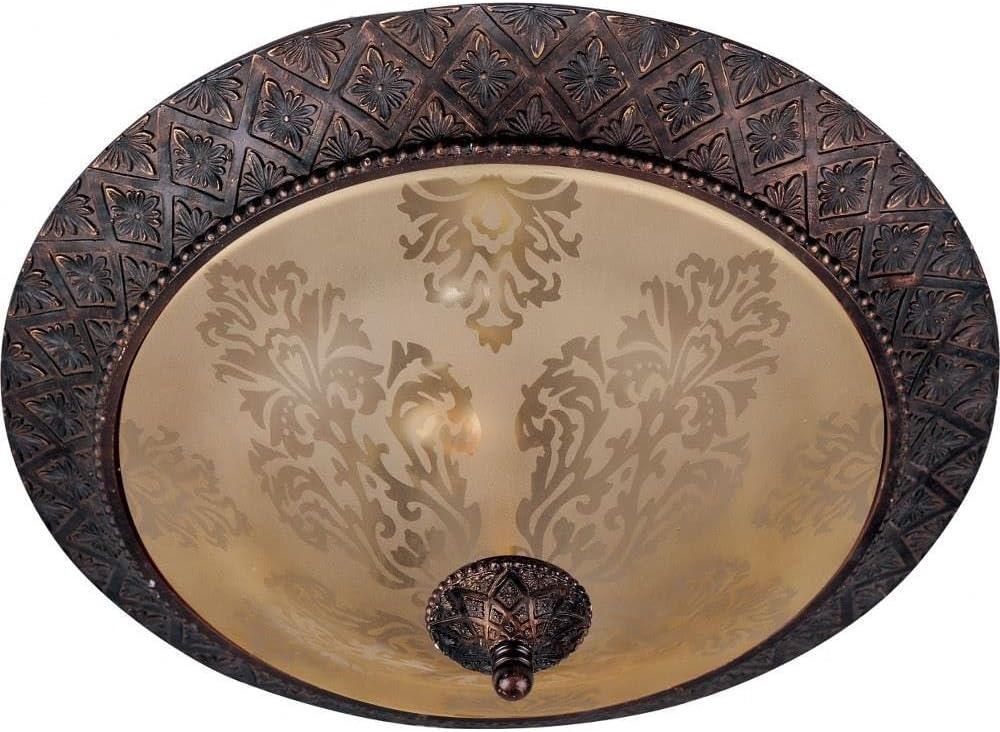 Maxim Symphony 2 Light 19 Inch Wide Flush Mount with Oil Rubbed Bronze Finish