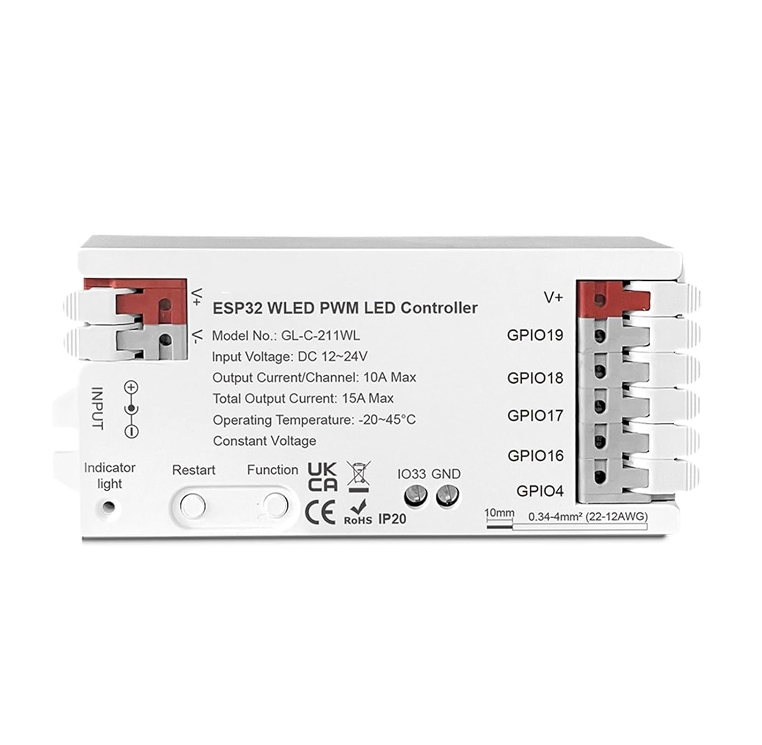 WLED PWM Dimming LED Controller DC12-24V