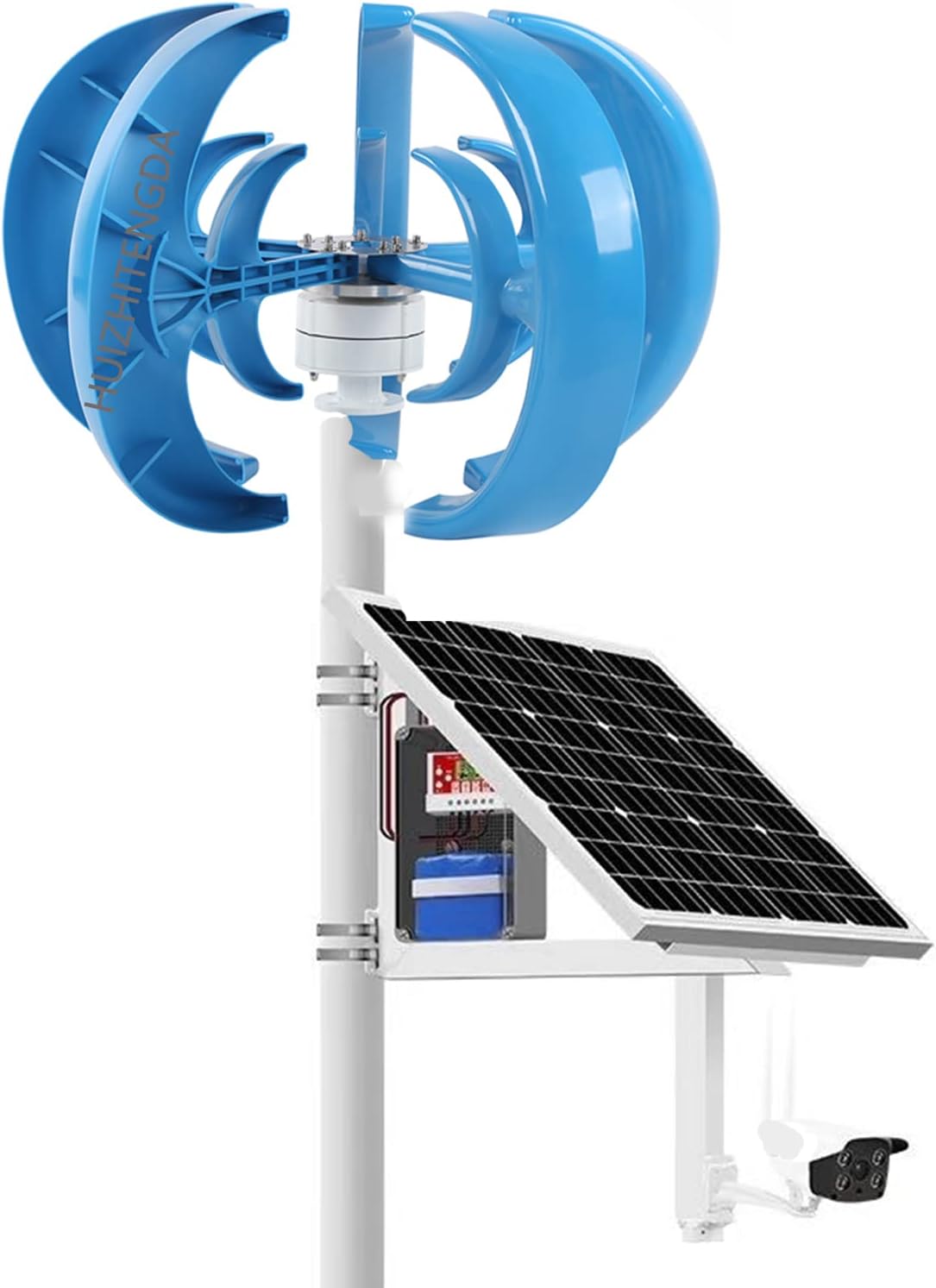 Low Noise Windmill Vertical Wind Turbine Generator,3000W Vertical Axis Wind Turbine Generator 12V 24V 48V with MPPT Controller for Home Use