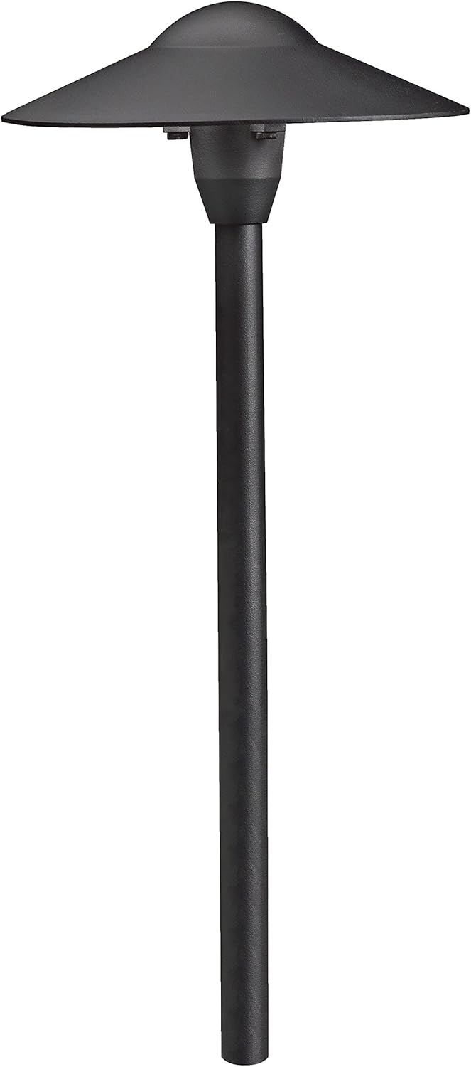 Kichler 15310BKT Path & Spread 1-Light 12V, Textured Black