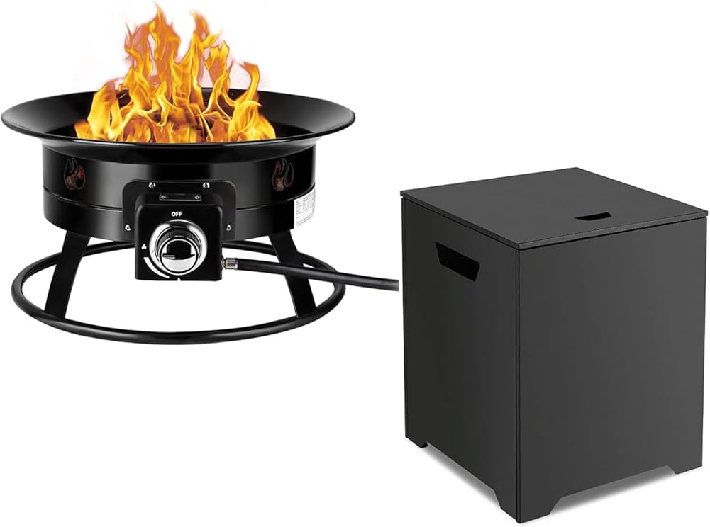 CAMPLUX Outdoor Propane Fire Pit Set